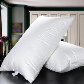 五星级酒店宾馆羽绒枕白鸭绒鹅羽毛枕芯枕头柔软枕头单人保健枕头