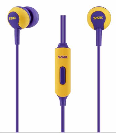 SSK/飚王 EP-AM15S手机平板电脑重低音入耳式 通用线控带麦耳塞