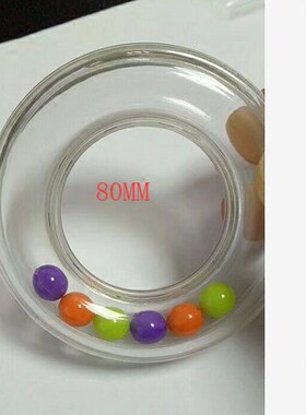 婴儿手摇铃玩具配 环铃响铃彩珠胶圈   玩具DIY制作配件无毒材料