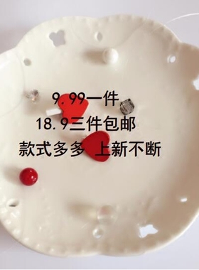 手工制作透明鱼线锆石珍珠项链