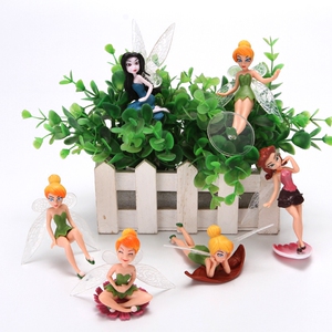花仙子蛋糕装饰摆件女孩子生日甜品台装扮摆件蛋糕上的装饰6件套