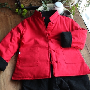 童装 国学中式 学堂服装 新年唐装 加厚棉 竹马 儿童汉服夹棉冬装 新款