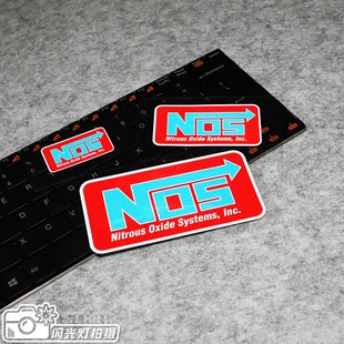 个性 S.T 反光贴花 氮气加速 汽车改装 ART.潮贴店 NOS氮气喷射贴纸