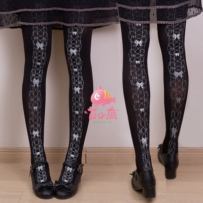 taobao agent Genuine design lace velvet swan, socks, Lolita style