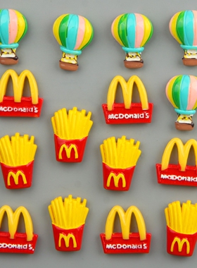 【彩彩家】麦当劳薯条m记树脂立体冰箱贴磁铁性吸铁石磁贴磁扣