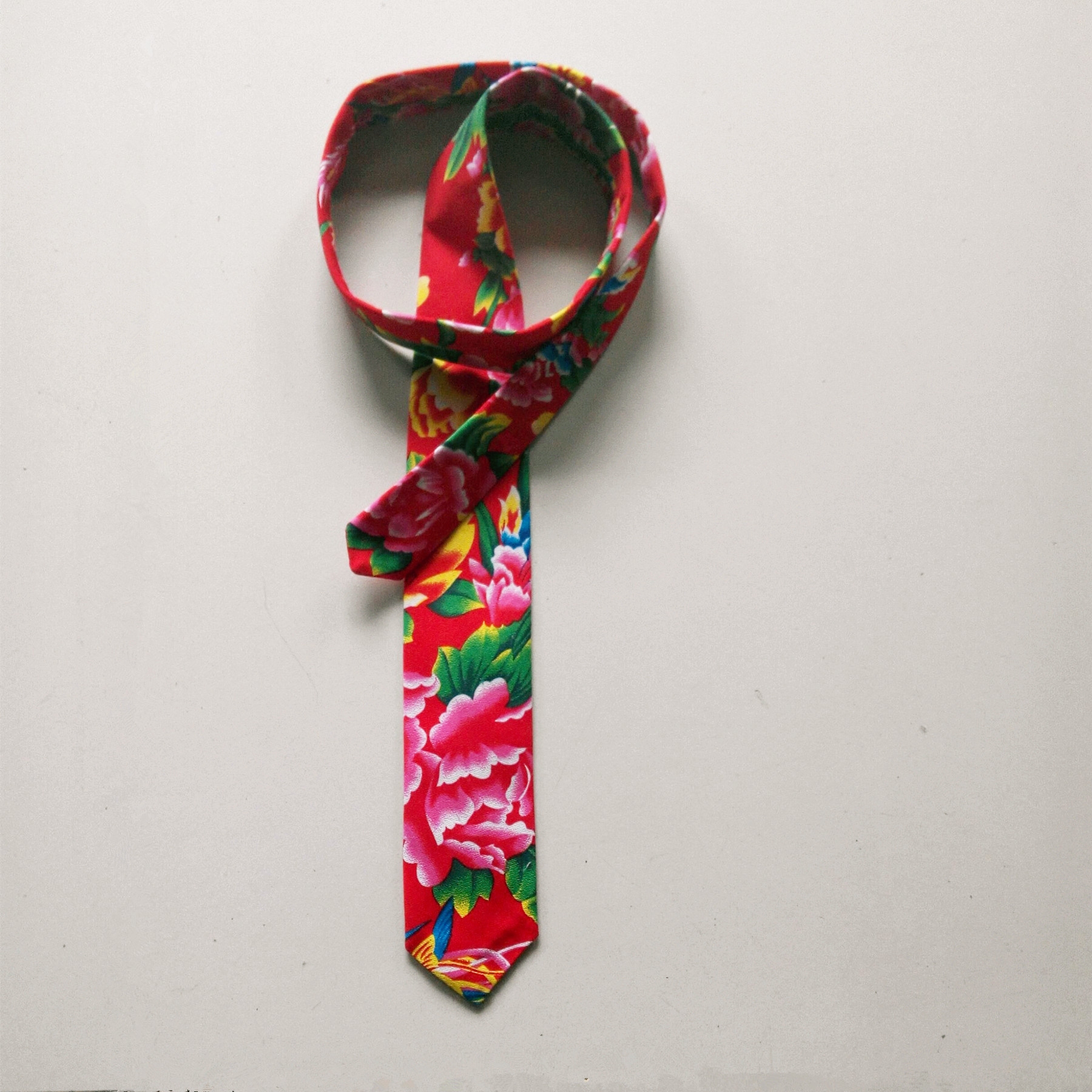 东北大花领带民族风领带结婚服装舞台表演酒店服装