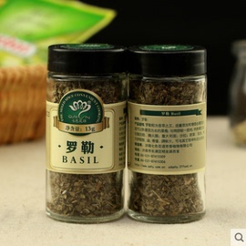 烘焙原料 七色花语罗勒叶 西餐调料 九层塔 意大利面香料 13g