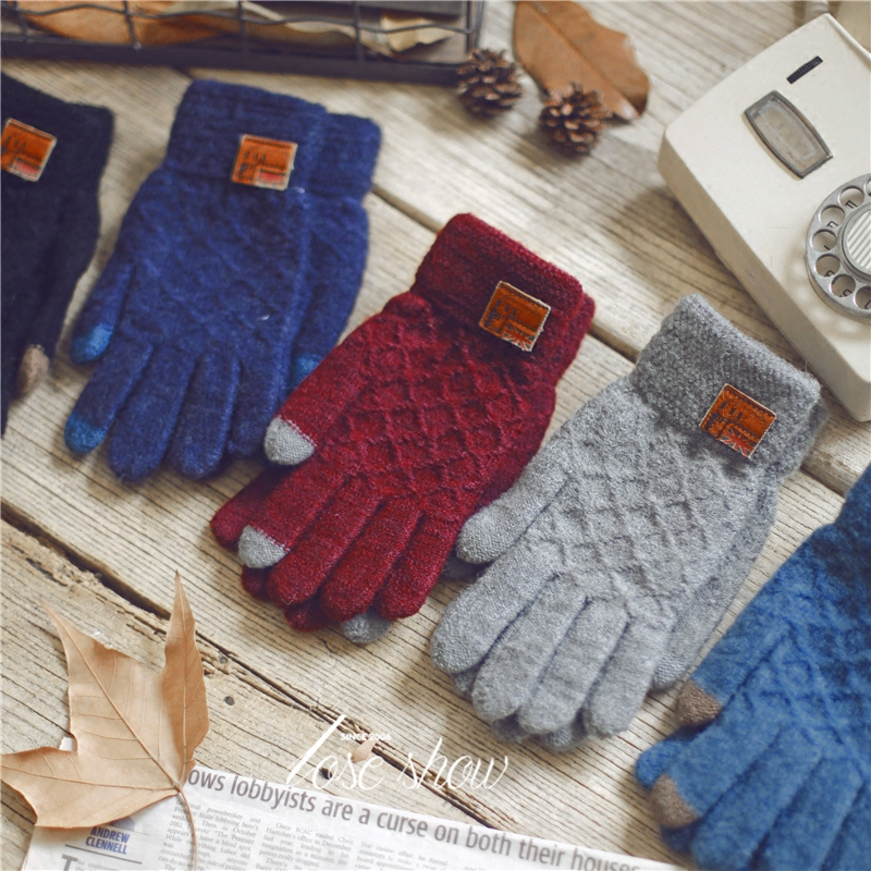 Gants pour homme en de laine - Ref 2782578 Image 1