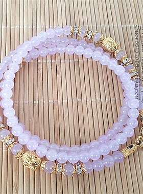 玉髓金色泰国佛牌挂链可定制款