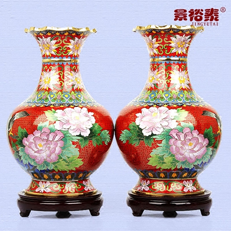 景泰蓝花瓶掐丝珐琅商务结婚礼品