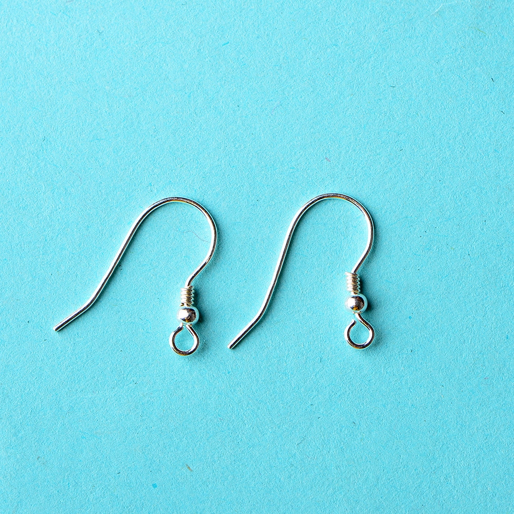 金色银色的925银耳勾配件 DIY女士耳环耳钩 一对的价格