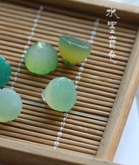 水墨音色  发簪步摇配件 cos/DIY材料 12MM天然玛瑙小莲蓬 2色入