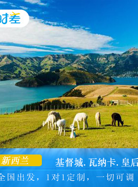 定制旅行新西兰旅游南岛9-12日亲子自驾包车小团基督城机票签证