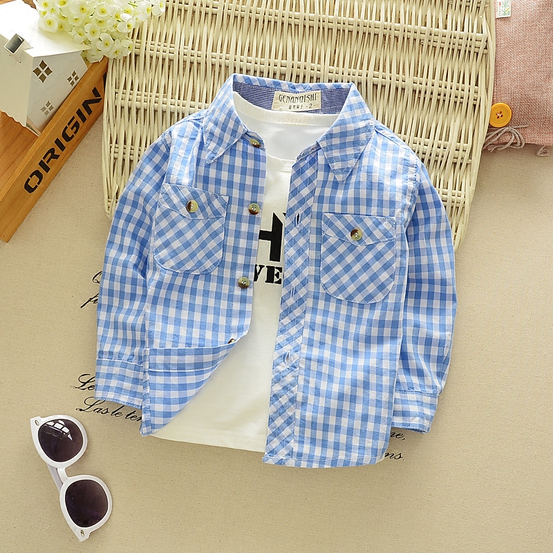 Chemise garcon à manche longue - Ref 2073409 Image 1