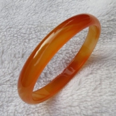 玉镯子水晶玉手镯 特大号巴西红玛瑙 玉镯女款 女款 生日礼物 手镯