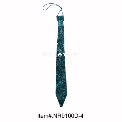 时尚个性木制领带新颖蓝色花纹