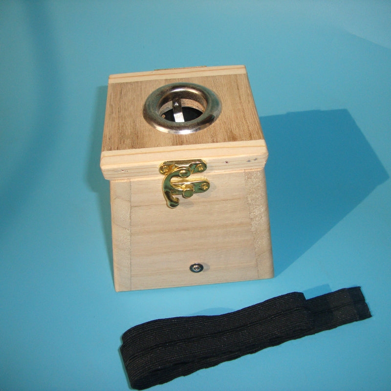 3-4cm大眼木制单孔艾灸盒雷火灸器具粗艾条温灸盒妇科薰艾随身灸