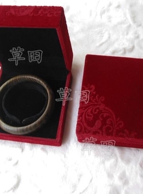 菩提子珠宝红色绒布首饰盒礼品盒