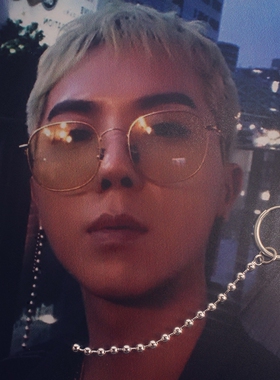 mino宋闵浩权志龙同款流苏圆珠链条圆环耳环饰品纯银耳钉耳坠潮