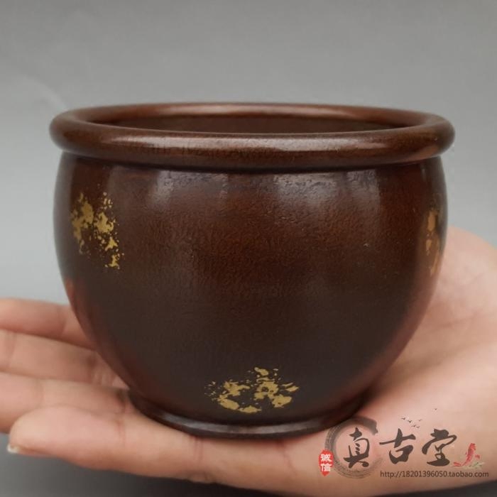 特价仿古铜罐摆件香炉小缸聚财罐家居装饰工艺品古玩杂项收藏品