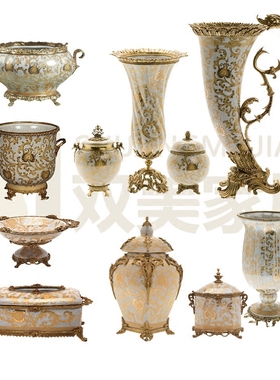 陶瓷欧式风玄关创意工艺品摆件