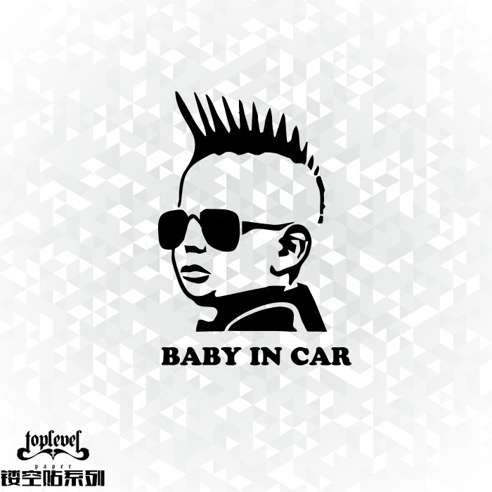 tlp镂空车贴莫西干行李箱贴纸