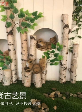 热卖木材装饰围挡白桦热卖木段
