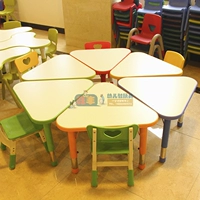 Bàn ghế mẫu giáo Yucai Bàn ghế học Bàn có thể điều chỉnh để nâng 072 - Phòng trẻ em / Bàn ghế ghế ngồi ăn dặm cho bé