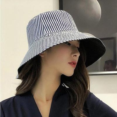 日本系大S同款双面条纹渔夫帽网红同款UV防晒遮阳帽子女折叠盆帽在类目 服饰配件/皮带/帽子/围巾, 帽子中 - 来自Buy2taobao.com提供专业的淘宝代购服务