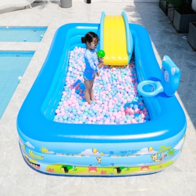 速发堂馆夏季幼儿泡澡缸游泳池家用学生大号塑料桶幼儿童戏水用品