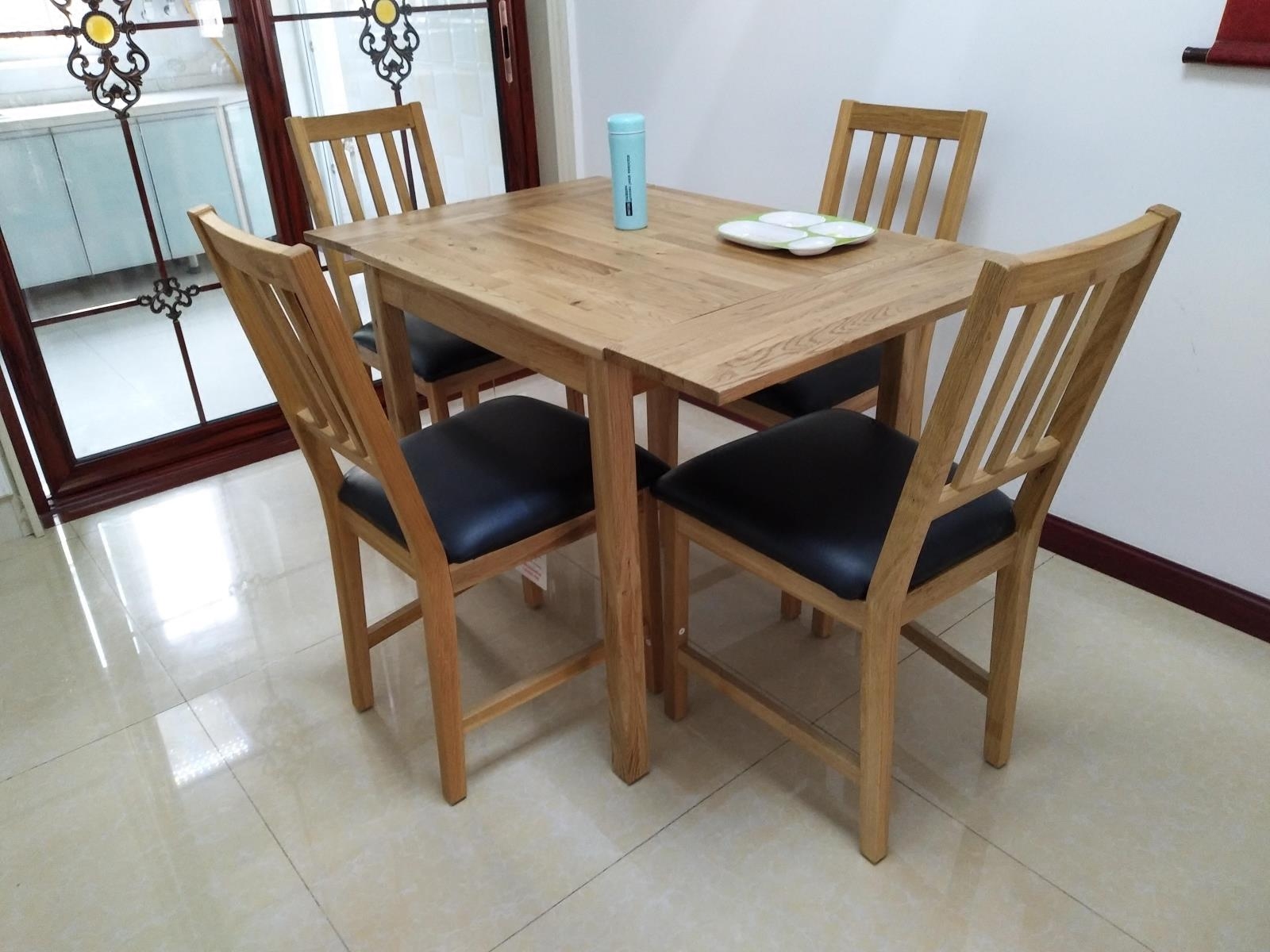 Carrie Golden oak solid wood dining table and chair modern Simplicity Telescoping fold Rectangular household Having dinner Small apartmentin the Residential furniture , Furniture , Restaurant Furniture , Dining table+Chair  category - from Buy2taobao.com to provide professional Taobao agent buy service