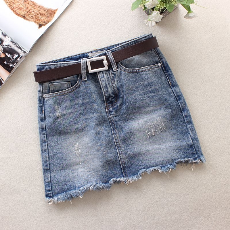new pattern Denim skirt lady Short skirt Spring and summer skirt Show thin Korean Edition skirt Flash Versatile Emptiedin the Women's clothing/Boutique , Skirts  category - from Buy2taobao.com to provide professional Taobao agent buy service