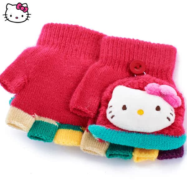 Gants pour fille HELLO KITTY en acrylique - Ref 2150219 Image 3