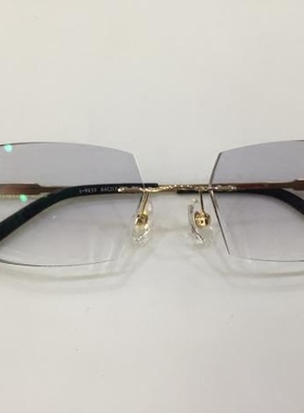 专柜正品 凡客无框眼镜 凡客生活无框钻石切边镶钻眼镜 F-3423