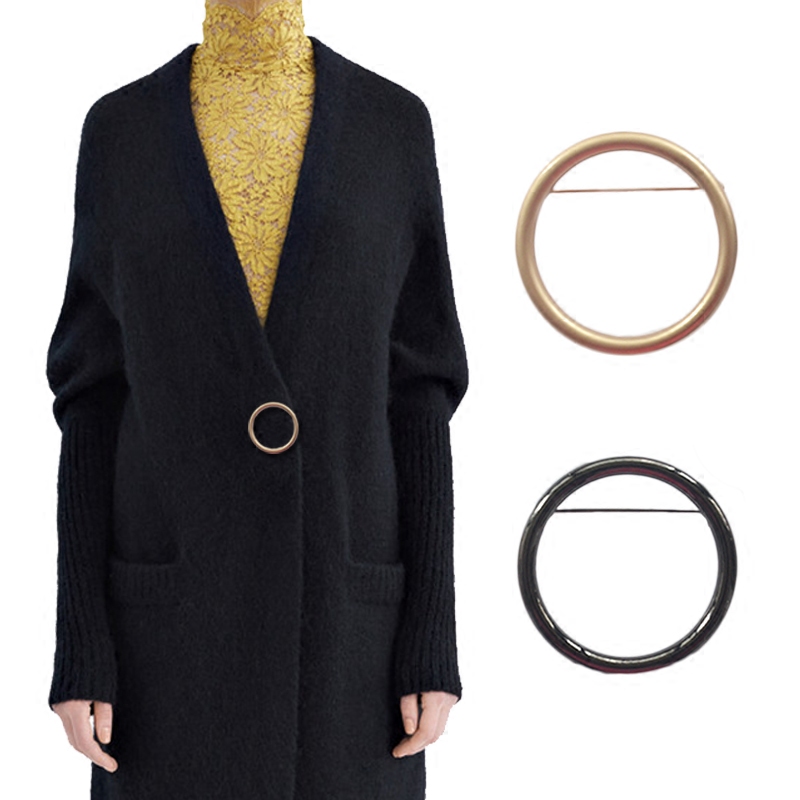 日韩几何镂空毛衣男女欧美大圆圈