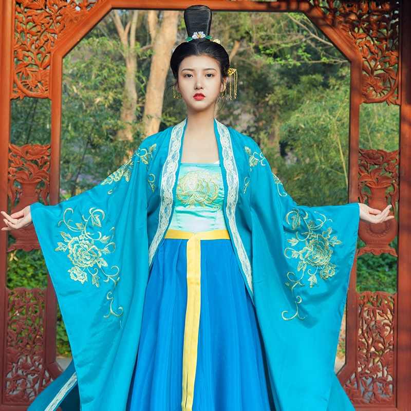 珂卡蝶影视古装汉服儒裙古装高腰儒裙蓝色仙女服演出服 - 小编推荐 - WePost 全民代运 - 马来西亚中国淘宝代运与集运专家