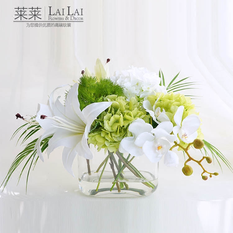 设计师推荐仿真绣球假花绢花整体花艺 假水组合套装 家居饰品摆件在类目 家居饰品, 花瓶/花器/仿真花/仿真饰品, 花艺套餐中 - 来自Buy2taobao.com提供专业的淘宝代购服务