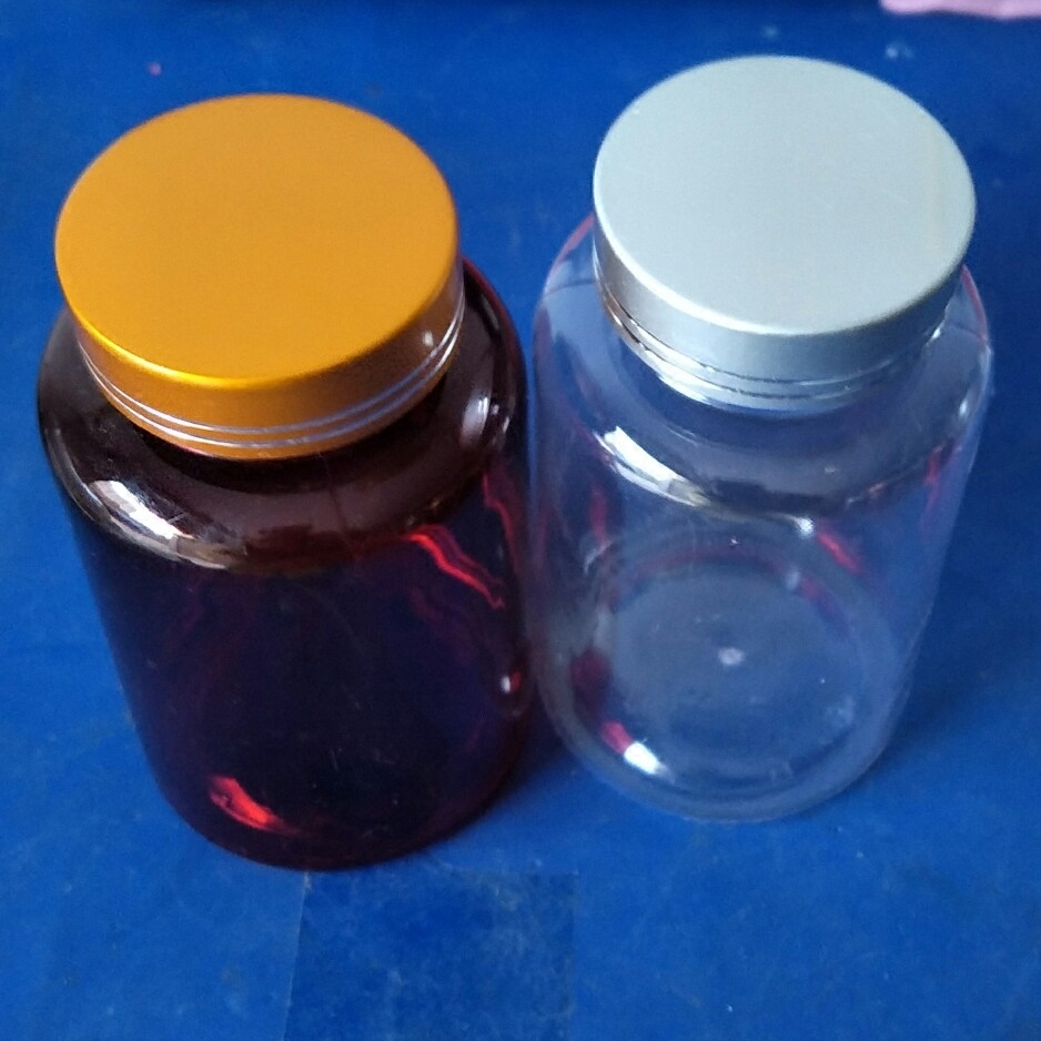 250克ml毫升透明大口塑料瓶金盖胶囊瓶药瓶分装样品瓶 液体瓶