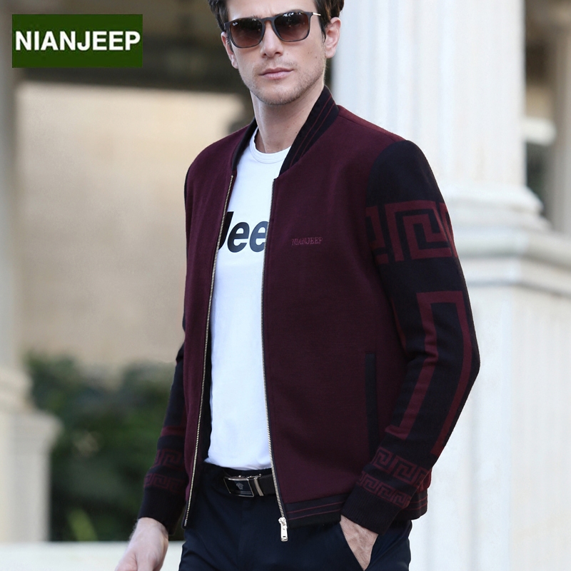 吉普盾2018秋冬新款毛呢夹克男中年加厚款立领外套休闲男装爸爸装|msdalam kategori Pakaian Lelaki, jaket - dari Buy2taobao.com untuk memberikan perkhidmatan ejen Taobao profesional membeli