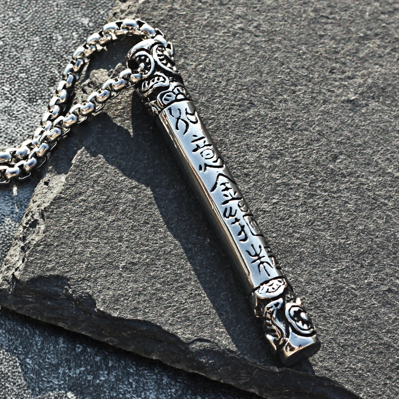 复古霸气金箍棒吊坠挂链个性齐天大圣孙悟空项链潮男百搭脖子饰品