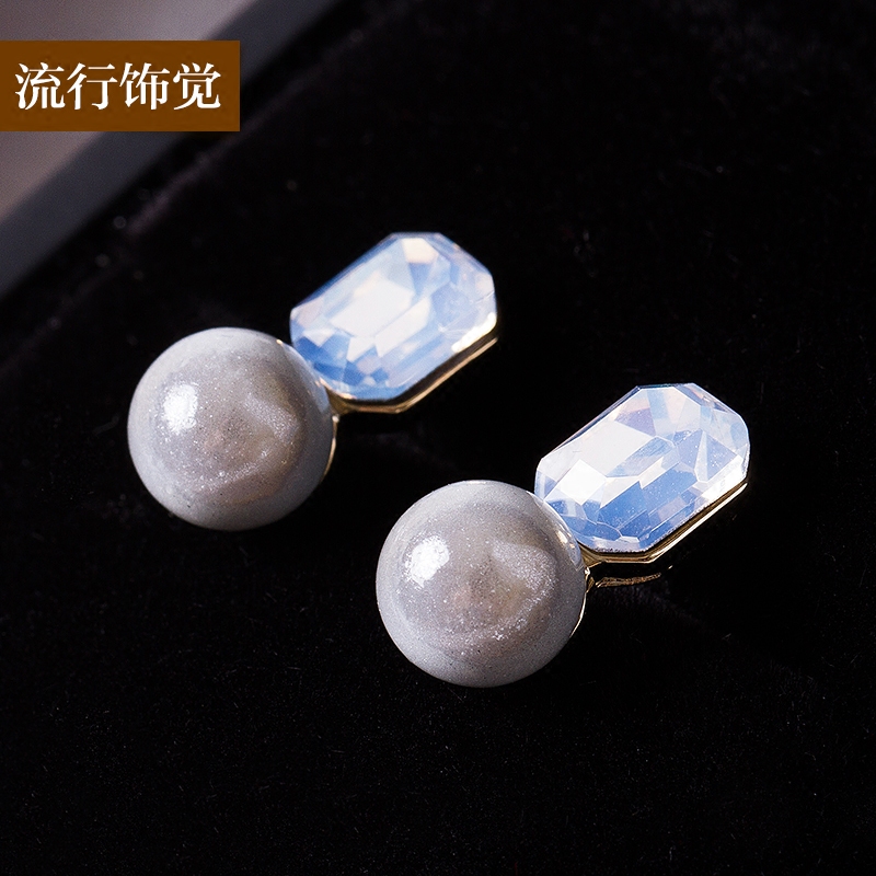 流行饰觉 韩版魔幻球蛋白钻个性耳钉时尚气质耳饰女新品包邮