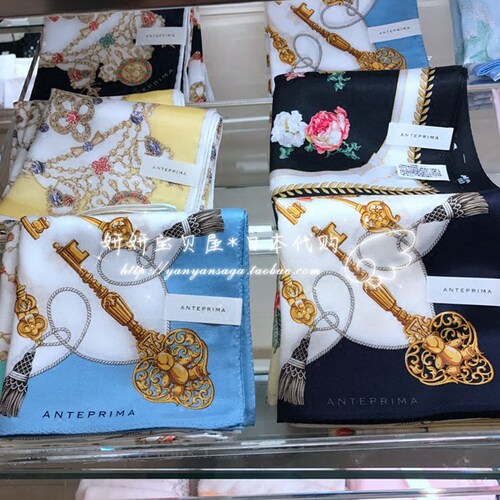 小方巾anteprima丝棉经典复古