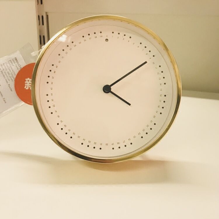 ikea宜家 帕诺雷拉金色台钟时钟挂钟创意简约座钟静音石英钟