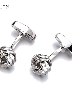 包邮时尚麻花金属袖扣男士法式袖扣商务衬衫 cufflinks