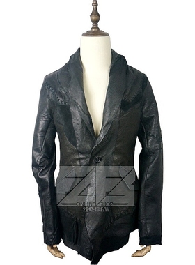 暗黑设计师 复杂手造 罕见鸵鸟皮西服 极繁工业 ostrich leather