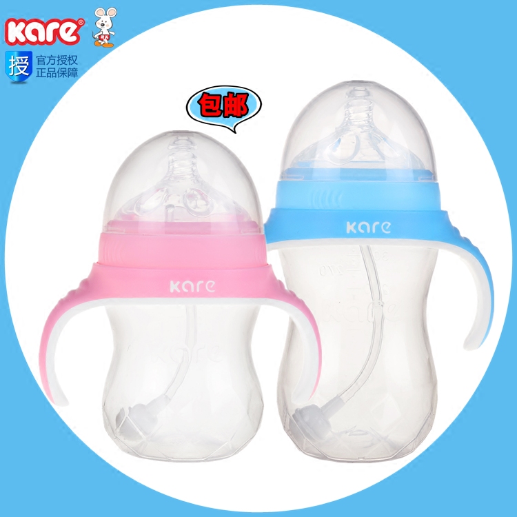 包邮Kare/可儿大宽口PP奶瓶 0油墨防胀气带手把吸管180-240-300ml|msdalam kategori lampin/Xihu/makan/push pelarik, Memberi makan botol/botol yang berkaitan, Memberi makan botol - dari Buy2taobao.com untuk memberikan perkhidmatan ejen Taobao profesional membeli
