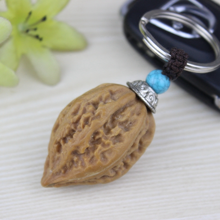 创意核桃钥匙扣手机链包挂件文玩核桃饰品礼物钥匙圈汽车钥匙挂坠
