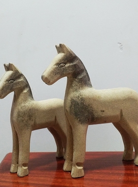 diy做旧斑马素材手工绘画摆件