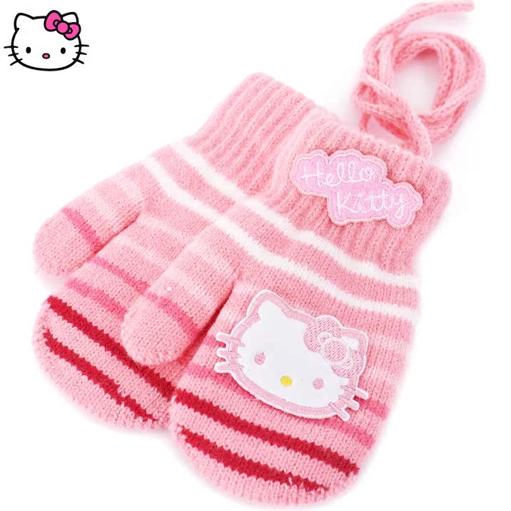 Gants pour fille HELLO KITTY en acrylique - Ref 2150304 Image 5