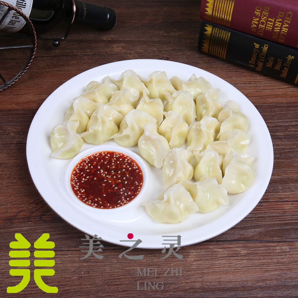 新品定做中餐仿真干饺子汤饺水饺馄饨食物食品模型假菜肴样品